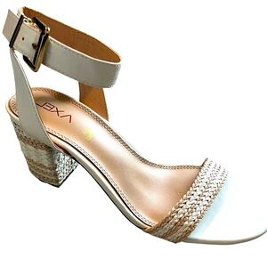 AXEL Leather Braided Strappy Block Heel Sandals - 10